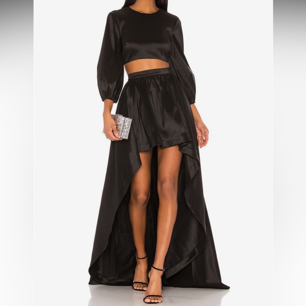 NWT Likely Cori Maxi High Low Skirt and Prisha Crop Top Set Revolve